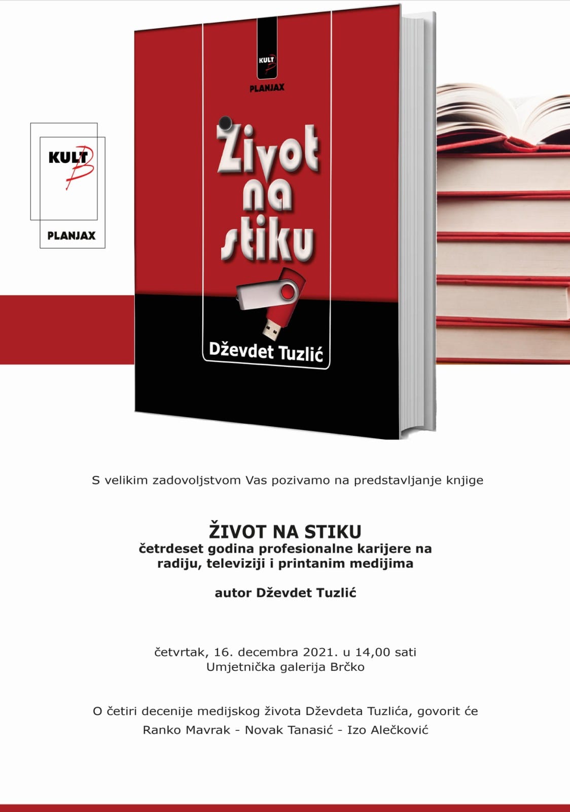 Promocija knjige „Život na stiku“, novinara Dževdeta Tuzlića